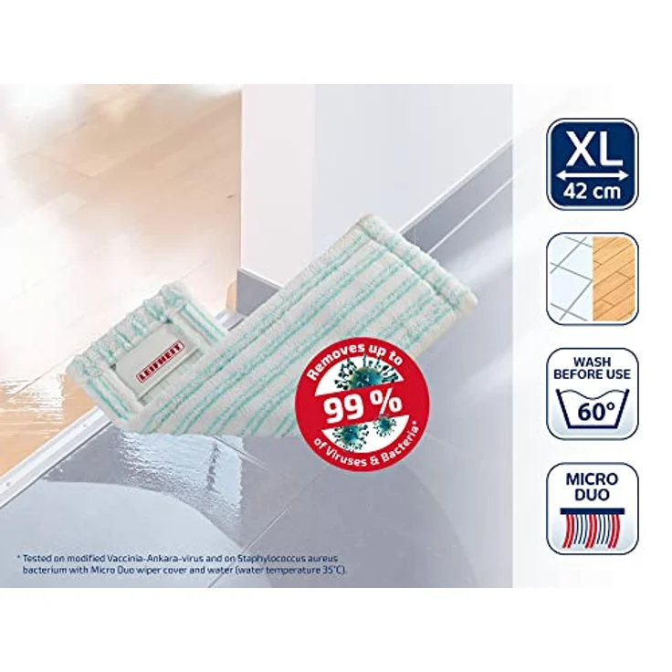 Leifheit Wischbezug Easy Spray XL micro duo 57501 – Bild 2