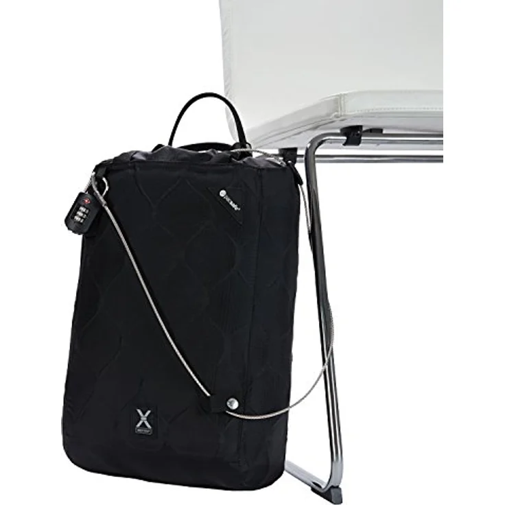 Pacsafe Travelsafe X15 - Mobiler Safe mit TSA-Zahlen Schloß, Trage-Tasche mit Anti-Diebstahl Technologie, 15 Liter, Schwarz/Black – Bild 3