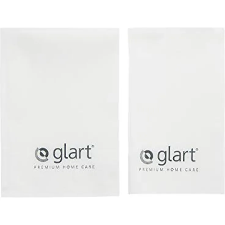 Glart 4212 2er Set Ultra-Microfasertücher Fenstertücher Scheibentücher 40x45 cm und 60x45 cm für Fenster & Haushalt, gründlicher als Baumwolle oder Küchenhandtücher, putzen mit Zeitersparnis