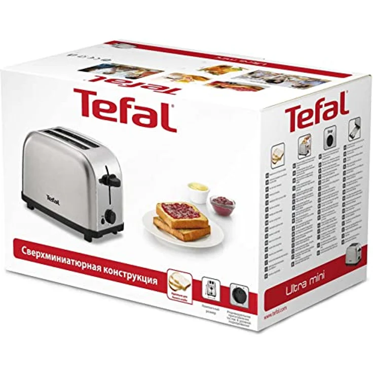 Tefal Tefal ULTRA MINI 2 Scheibe(n) Edelstahl, Toaster, Silber – Bild 3