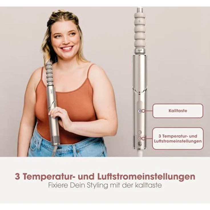 Shark FlexStyle HD426SLEU, 3-in-1 Lockenstab und Haartrockner mit fortschrittlicher Technologie, silber – Bild 6
