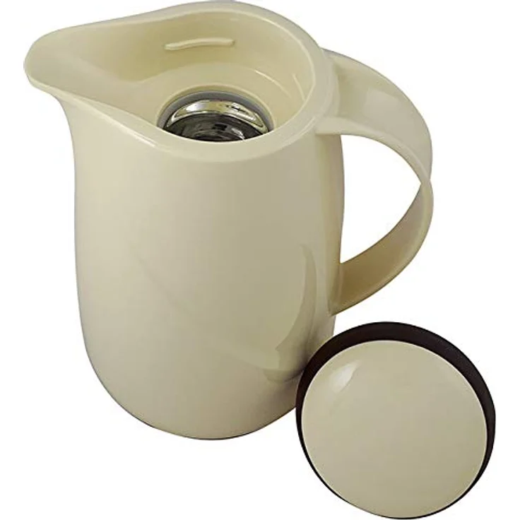 Helios Wave Thermoskanne Vanille 0,6L, spülmaschinenfest, 6h Warmhaltung, Kunststoffmantel, ideal für Kaffee & Tee – Bild 5