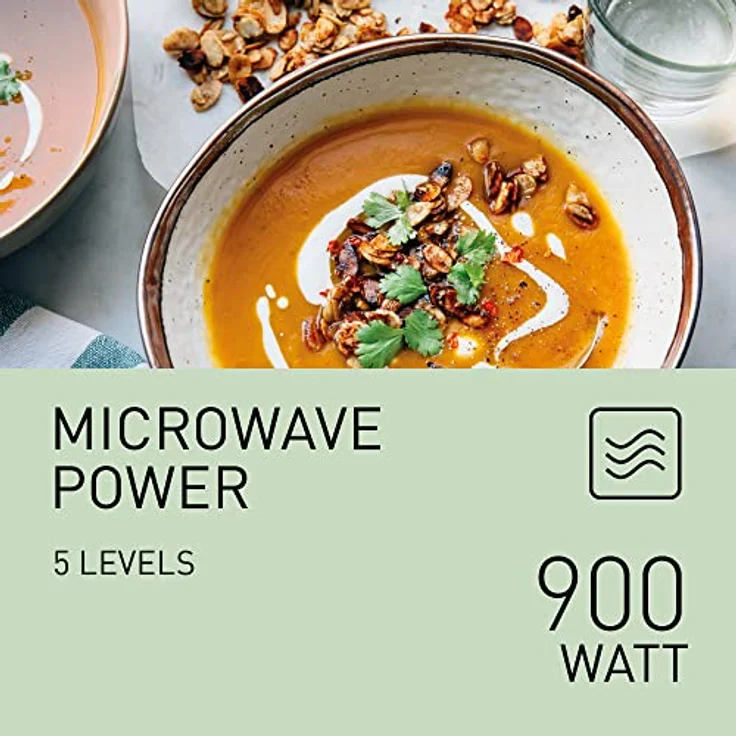 Panasonic NN-K36NBMEPG, Mikrowelle, Grill, 24 Liter, Leistung 900 W, 8 automatische Programme, Kombikochen, Quick 30 Funktion, Schwarz – Bild 3