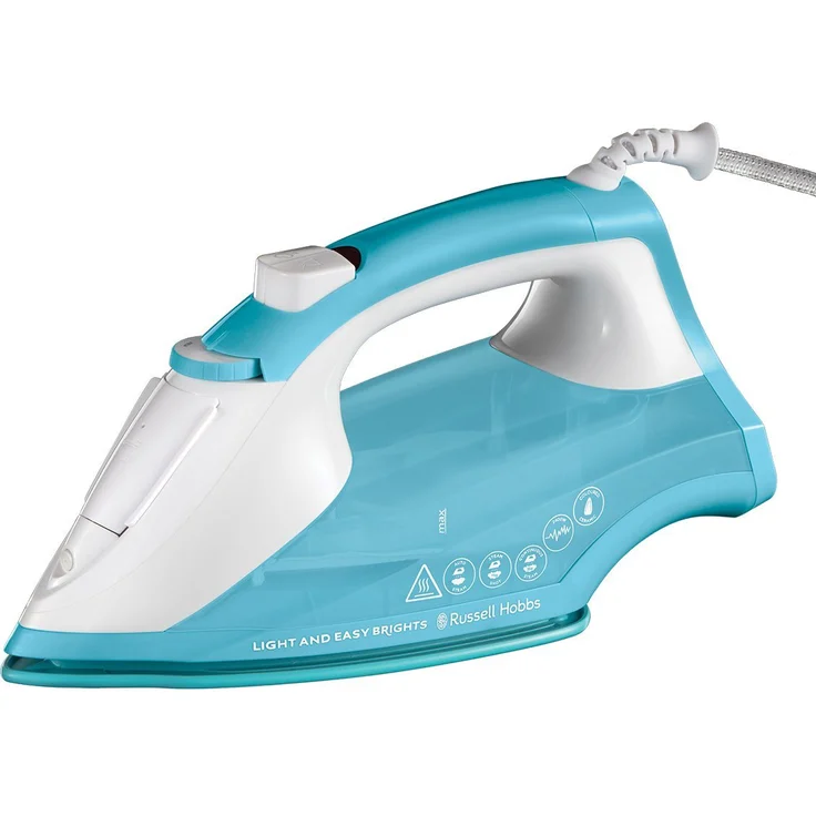 RUSSELL HOBBS Dampfbügeleisen 26482-56 Light and Easy Brights Aqua, 2400 W - Leichtes Bügeln mit kraftsparender Keramiksohle - Preisvergleich – Bild 1
