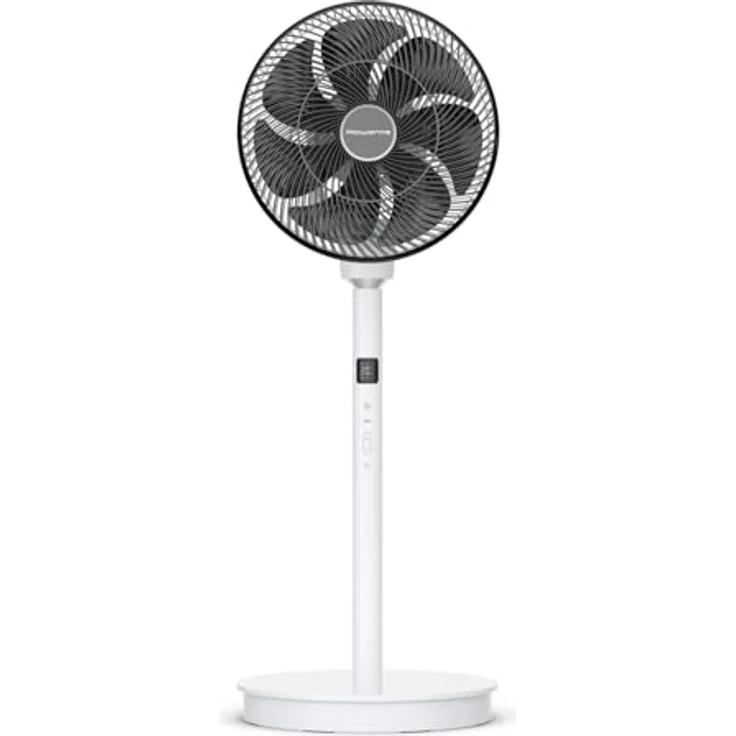 Rowenta Turbo Swift Silence QV5040F0, Kompakter Standventilator mit 20 Geschwindigkeiten, extrem leise, 90° vertikale und 120° horizontale Oszillation – Bild 3
