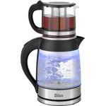 Zilan Wasserkocher ZLN-4858 Semaver Caydanlink, 1,8 l, 2200 W, Warmhaltefunktion, Edelstahl, BPA-frei