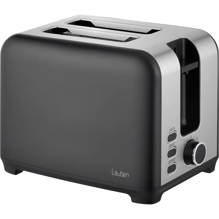 Lauben Toaster T17BG, Toastautomat mit 7 Bräunungsgraden, rutschfesten Füßen und Cancel-Taste