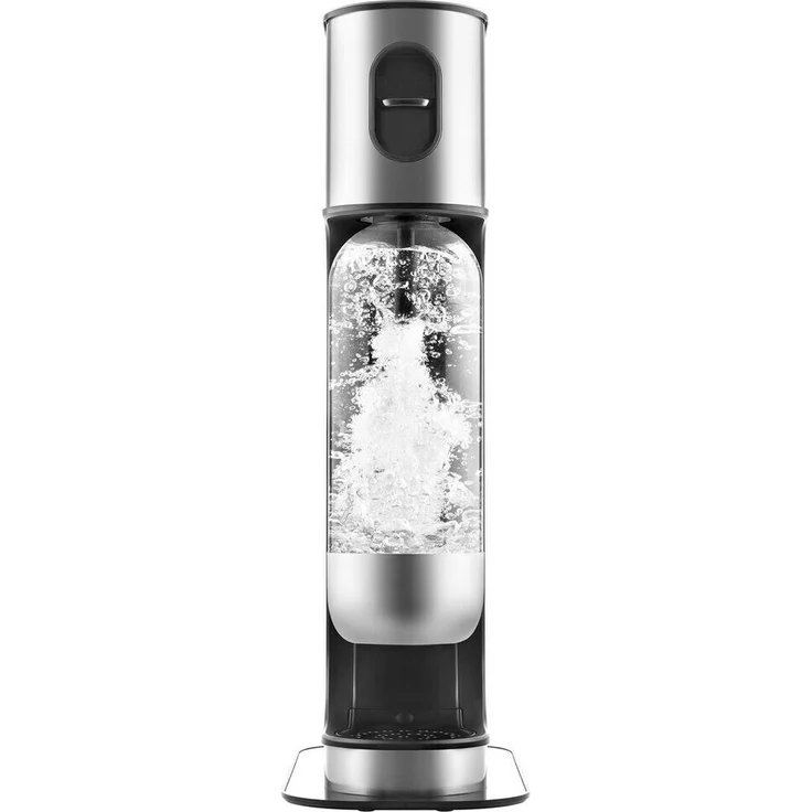 AQVIA 340550 Exclusive Wassersprudler, inkl. 2 PET-Flaschen, Edelstahl, silber – Bild 2
