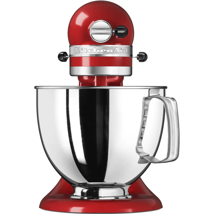 KitchenAid Artisan 5KSM125EER Küchenmaschine mit Direktantrieb, 300 W, 4,8L Edelstahlschüssel, empire rot, Serie: 5KSM125 – Bild 4