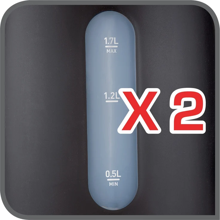 Tefal KO 3308 Wasserkocher, 2400W, 1,7l, Kunststoff, Kalkfilter, schwarz – Bild 7