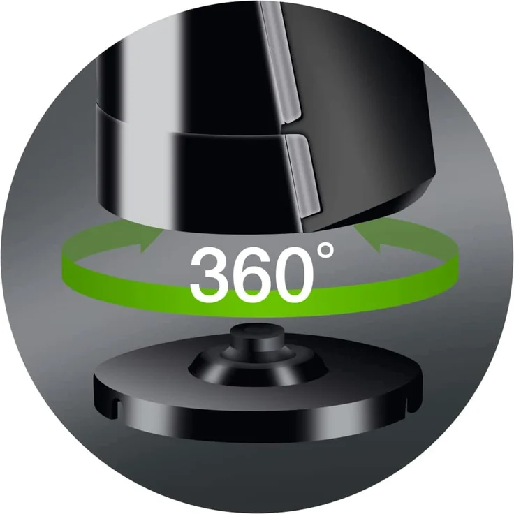 Braun WK300 Multiquick 3 Wasserkocher, 2200W, 1,6L, automatische Abschaltung, Schnellkochsystem, kabellos, Kalkfilter herausnehmbar, Kunststoff, weiß, grau – Bild 5