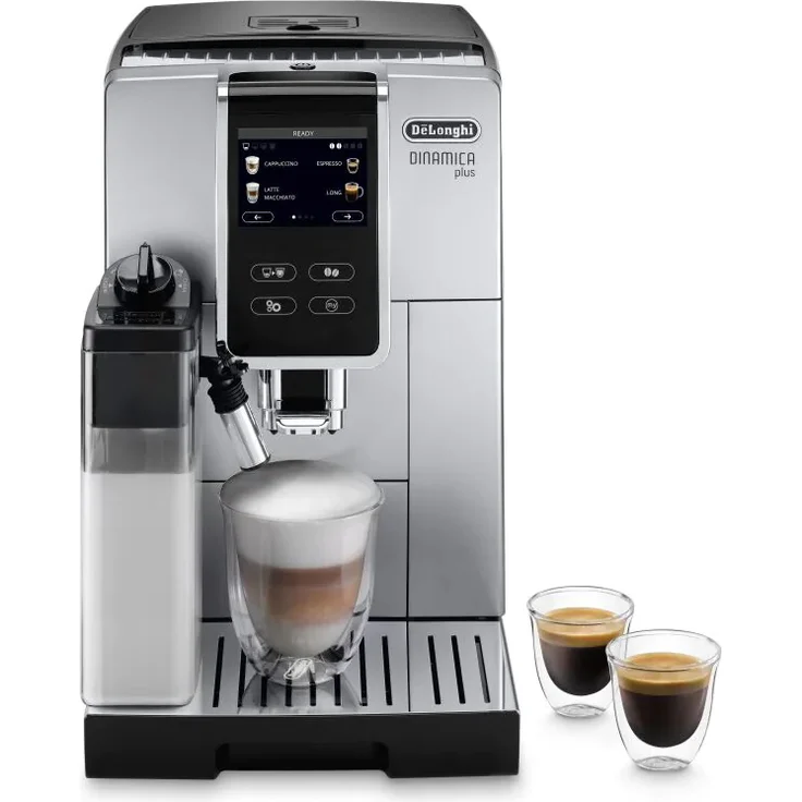 De'Longhi ECAM370.70.SB Dinamica Plus Kaffeevollautomat, 1450 Watt, silber – Bild 1