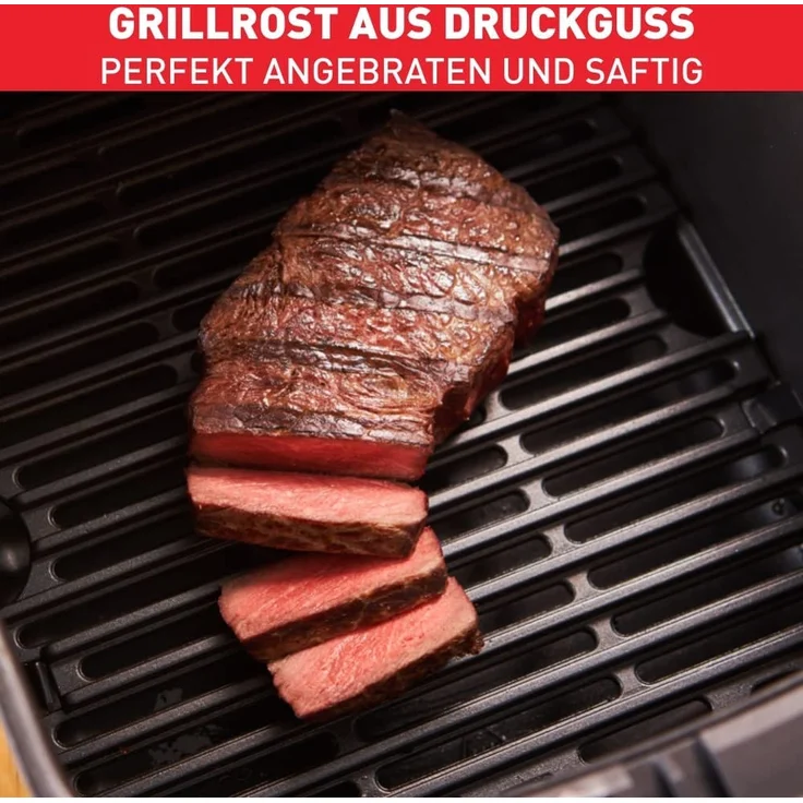 Tefal EY5018 Fry & Classic Heißluftfritteuse, 1400W, mit wenig Öl, 4,2 Liter Fassungsvermögen, Timer, Grillfunktion, inkl. Grillrost, Aluminium, schwarz – Bild 5