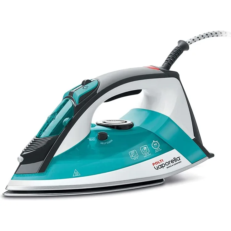 Polti QC120 Vaporella Quick & Comfort Bügeleisen, 2200 W, 30 g-min, Steam Boost 180 g-min, 300 ml Tank, türkis