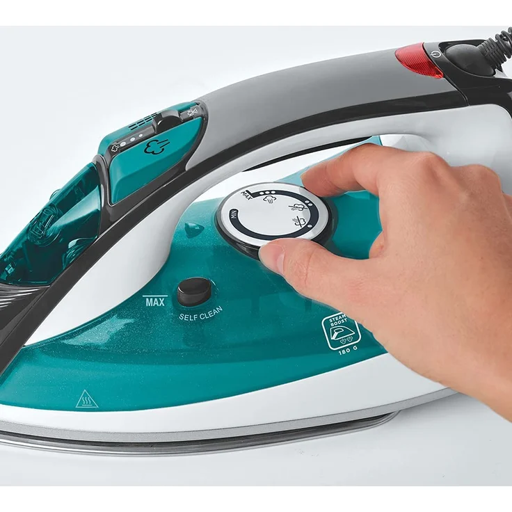 Polti QC120 Vaporella Quick & Comfort Bügeleisen, 2200 W, 30 g-min, Steam Boost 180 g-min, 300 ml Tank, türkis – Bild 6