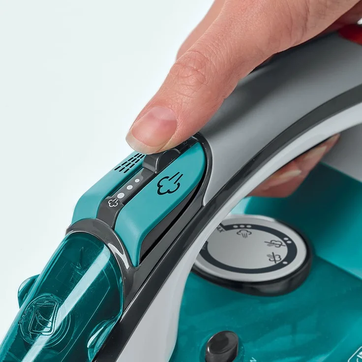 Polti QC120 Vaporella Quick & Comfort Bügeleisen, 2200 W, 30 g-min, Steam Boost 180 g-min, 300 ml Tank, türkis – Bild 5