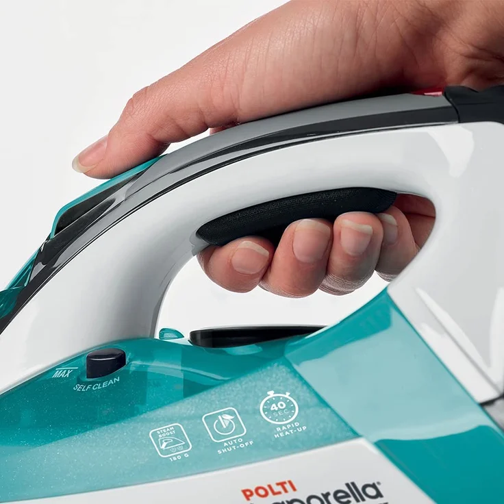 Polti QC120 Vaporella Quick & Comfort Bügeleisen, 2200 W, 30 g-min, Steam Boost 180 g-min, 300 ml Tank, türkis – Bild 2