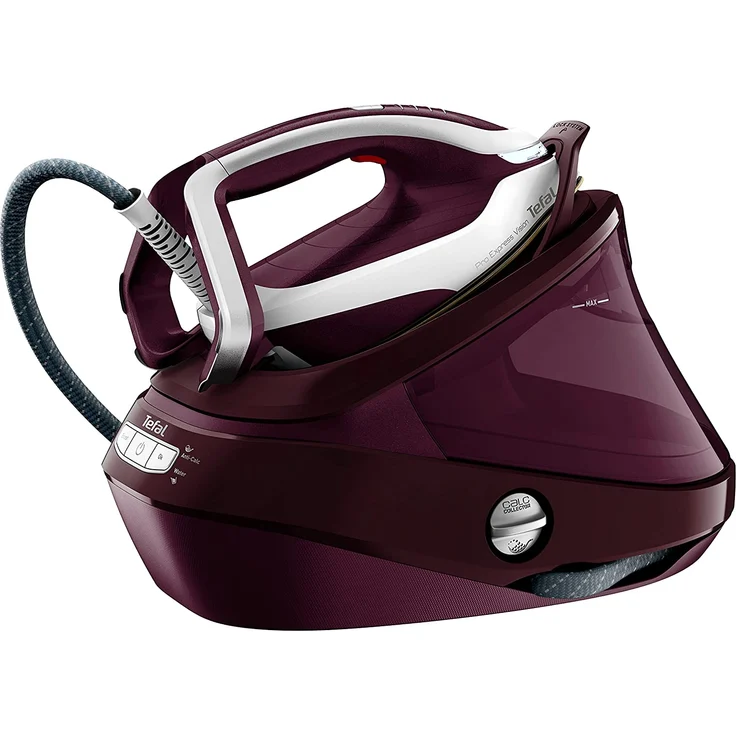 Tefal GV9810 Pro Express Vision Dampfbügelstation, 3000 W, 1,1 l Tank, 8,3 Bar, 180 g-min, Dampf, 680 g-min Dampfstoß, Anti-Kalk-System, Smart LED Vision, violett-weiß – Bild 1