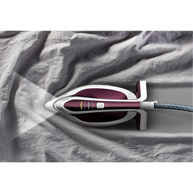 Tefal GV9810 Pro Express Vision Dampfbügelstation, 3000 W, 1,1 l Tank, 8,3 Bar, 180 g-min, Dampf, 680 g-min Dampfstoß, Anti-Kalk-System, Smart LED Vision, violett-weiß – Bild 8