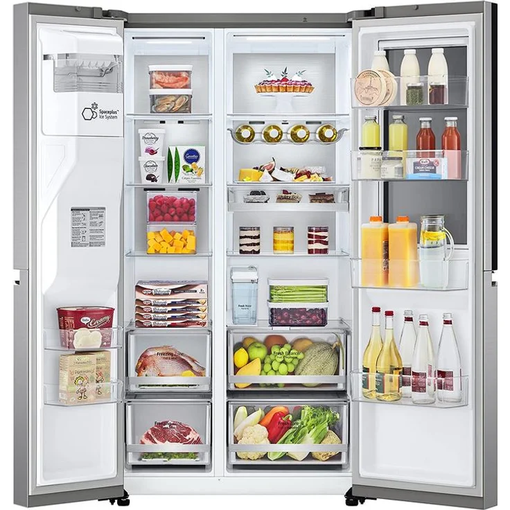 LG GSXV91PZAE Side-by-Side-Kühlschrank, freistehend, silber, NoFrost, Wasserspender, Wassertank, LED, Breite 91.3 cm, Energieklasse E - Preisvergleich – Bild 5