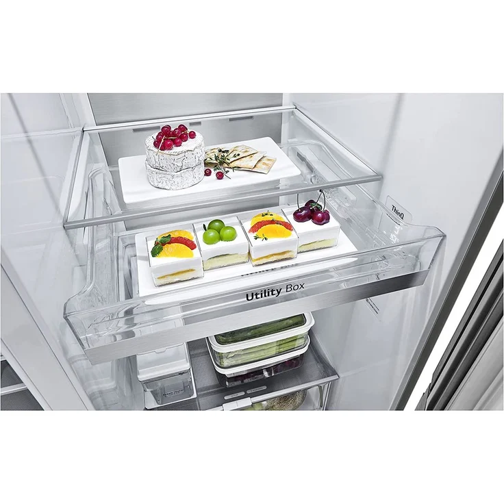 LG GSXV91PZAE Side-by-Side-Kühlschrank, freistehend, silber, NoFrost, Wasserspender, Wassertank, LED, Breite 91.3 cm, Energieklasse E - Preisvergleich – Bild 10