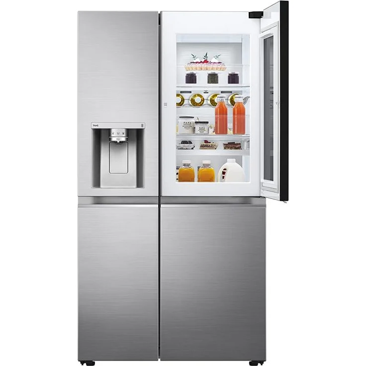 LG GSXV91PZAE Side-by-Side-Kühlschrank, freistehend, silber, NoFrost, Wasserspender, Wassertank, LED, Breite 91.3 cm, Energieklasse E - Preisvergleich – Bild 4