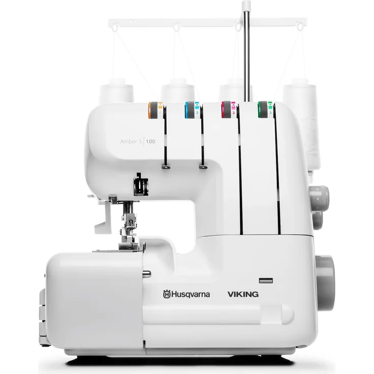 Husqvarna Viking Amber S100  max. 4 Fäden Overlock-Nähmaschine, weiß