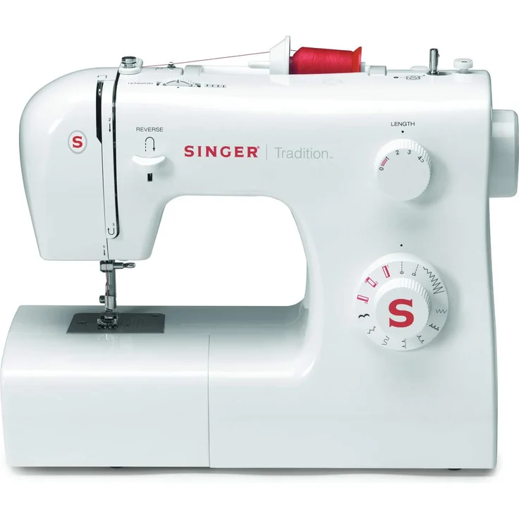 Singer Tradition 2250 Nähmaschine, 85 W, 10 integrierte Stiche, für Anfänger geeignet, weiß – Bild 1