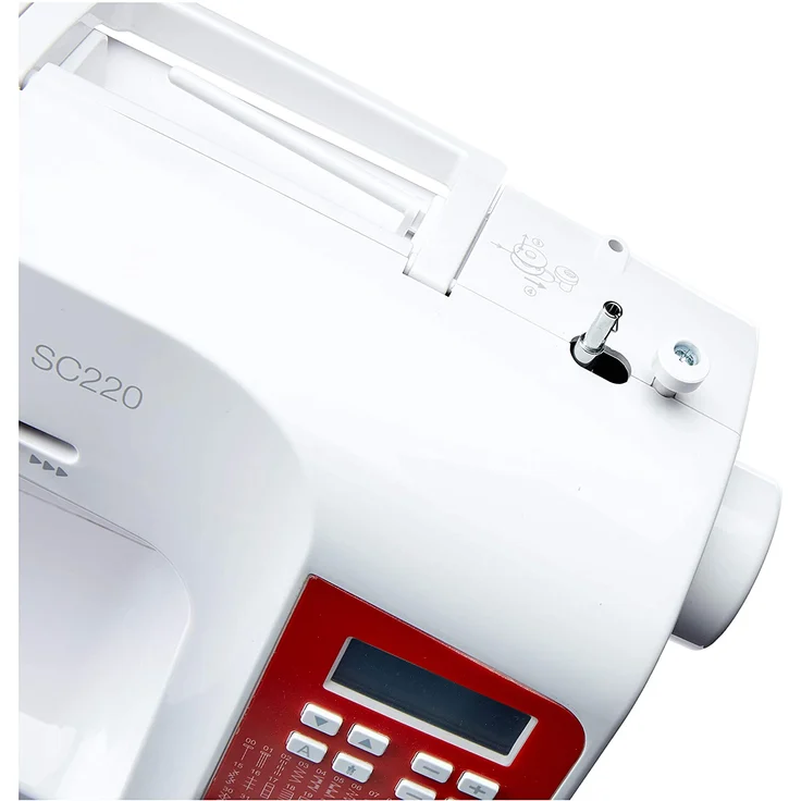 Singer SC220 Freiarm-Nähmaschine LED-Licht Weiß Freiarm-Nähmaschine, rot – Bild 7