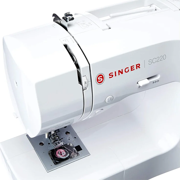 Singer SC220 Freiarm-Nähmaschine LED-Licht Weiß Freiarm-Nähmaschine, rot – Bild 5