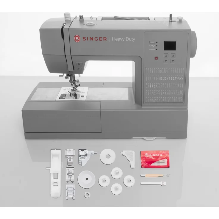 Singer Heavy Duty 6605C Computer-Nähmaschine grau Computer-Nähmaschine, grau – Bild 2