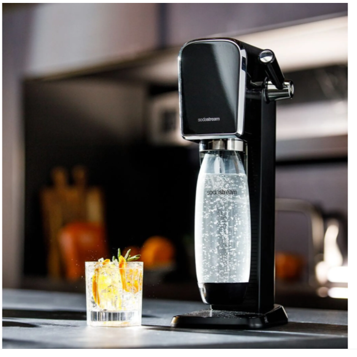 SodaStream ART Wassersprudler, inkl. CO2 Quick Connect Zylinder 60L, 1L PET-Flasche, 145 mm, 245 mm, schwarz, Serie: Art – Bild 4