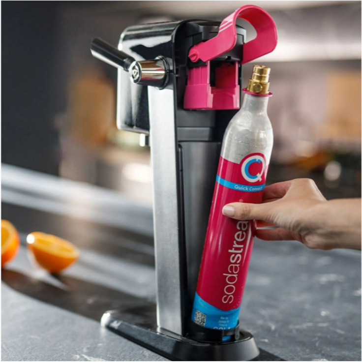 SodaStream ART Wassersprudler, inkl. CO2 Quick Connect Zylinder 60L, 1L PET-Flasche, 145 mm, 245 mm, schwarz, Serie: Art – Bild 3