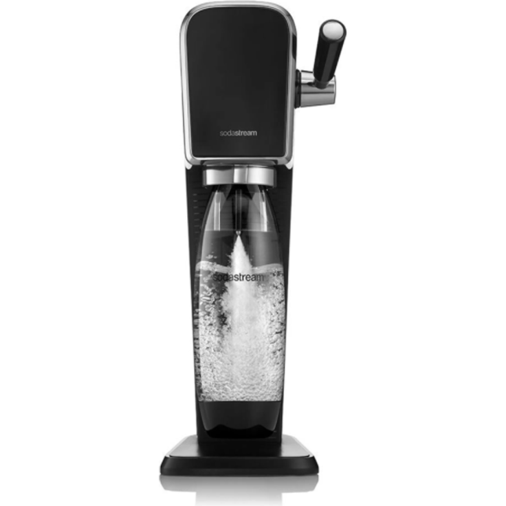 SodaStream ART Wassersprudler, inkl. CO2 Quick Connect Zylinder 60L, 1L PET-Flasche, 145 mm, 245 mm, schwarz, Serie: Art – Bild 2