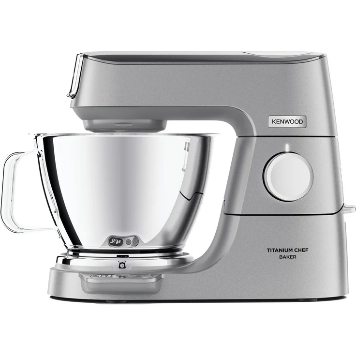 Kenwood KVC85.004SI Titanium Chef Baker Küchenmaschine, 1200W, 9 Geschwindigkeiten, 5 Liter Edelstahlschüssel, inkl. EasyWeigh-Waage, silber, Serie: Titanium Chef Baker – Bild 2