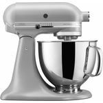 KitchenAid Artisan 5KSM125EFG Küchenmaschine mit Direktantrieb, 300W, 4,8 l Edelstahlschüssel, matt grau, Serie: 5KSM125