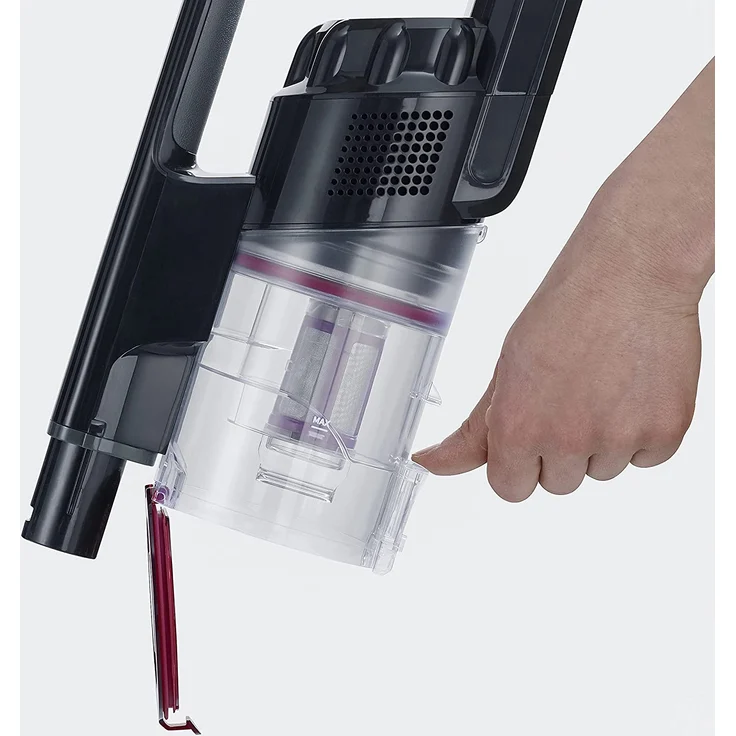 Severin HV 7153 Handstaubsauger, 40 min Akkubetrieb, HEPA-Filter, schwarz-rot – Bild 8