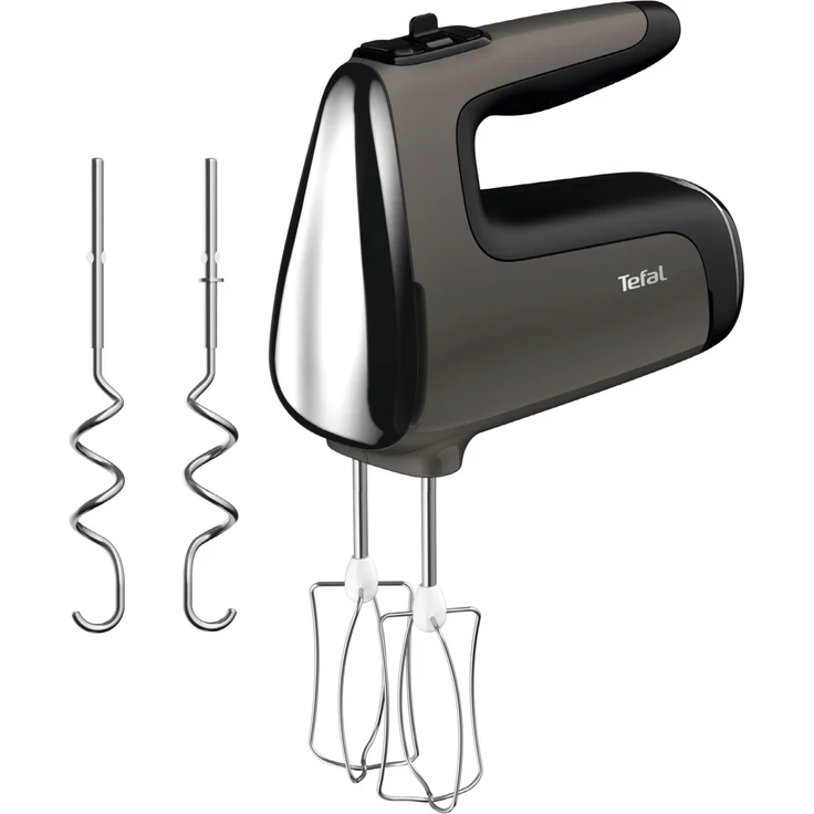 Tefal HT650E Power Mix Silence Handmixer, 600W, Soft-Touch-Griff, Turbo-Stufe, Kunststoff, grau – Bild 1