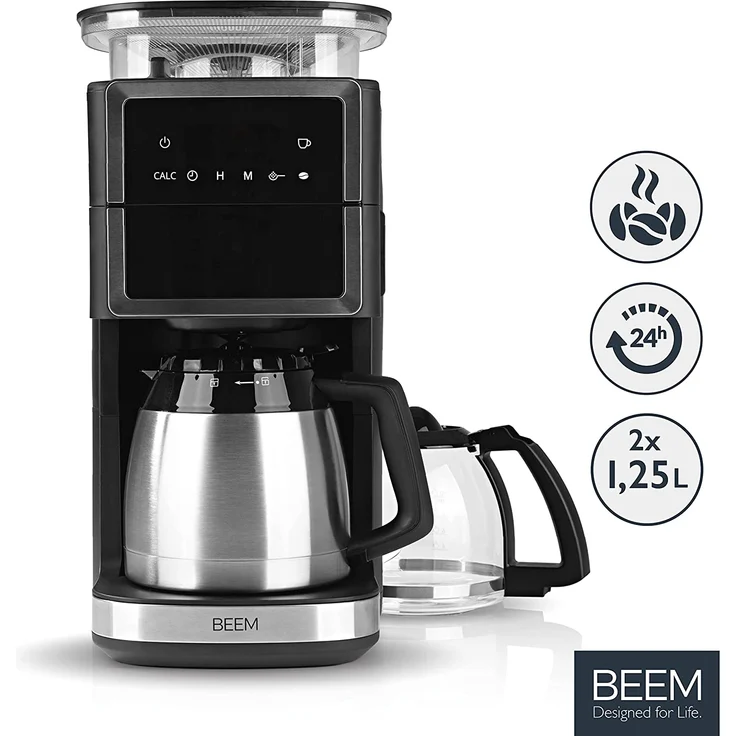 BEEM Fresh-Aroma Perfect III Filterkaffeemaschine mit Mahlwerk - Duo - Preisvergleich – Bild 2
