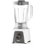 Tefal BL2C01 Blendeo Standmixer, 450W-Motor, 1,5 Liter, 2 Geschwindigkeiten, Pulse-Funktion, Duraforce Klingen, Saugnäpfe für sicheren Stand, weiß, grau