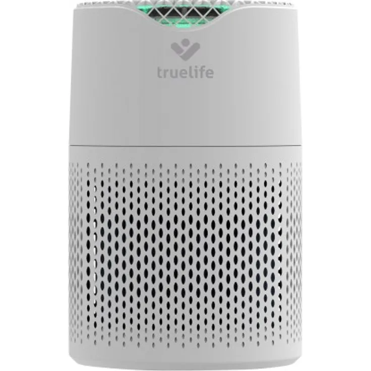 TrueLife AIR Purifier P3 WiFi Luftreiniger, Raumgröße bis 18 m², Luftleistung 120 m³-h, HEPA-Filter, Touchscreen, Luftqualitätsanzeige, UV-Lampe, Ionisator, WLAN, weiß