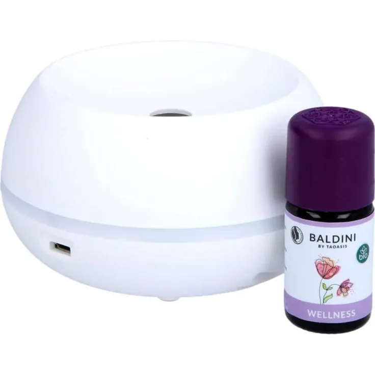 Baldini Aromastream Mini, 10ml, Öl, Akkubetrieb, USB Kabel inkl., weiß
