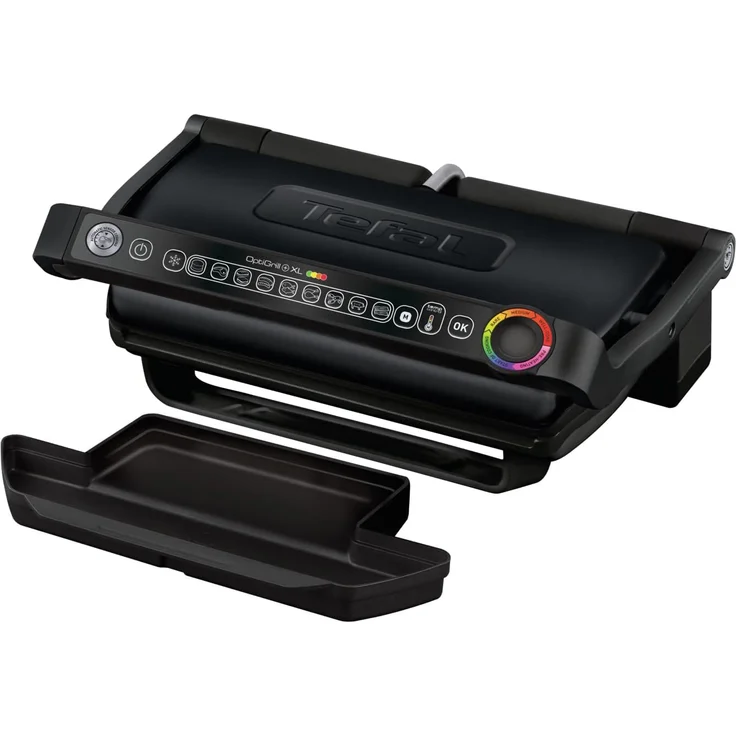 Tefal GC7228 OptiGrill+ XL Kontaktgrill, 2000 Watt, 9 automatische Grillprogramme, 40 x 20 cm Grillfläche, Antihaftbeschichtet, schwarz – Bild 9