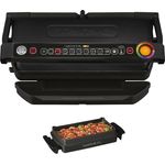 Tefal GC7248 OptiGrill+ XL Kontakgrill, 2000 Watt, 9 voreingestellte Grillprogramme, inkl. Backschale, schwarz