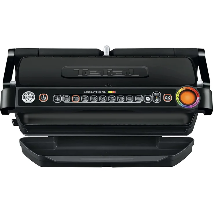 Tefal GC7228 OptiGrill+ XL Kontaktgrill, 2000 Watt, 9 automatische Grillprogramme, 40 x 20 cm Grillfläche, Antihaftbeschichtet, schwarz – Bild 3