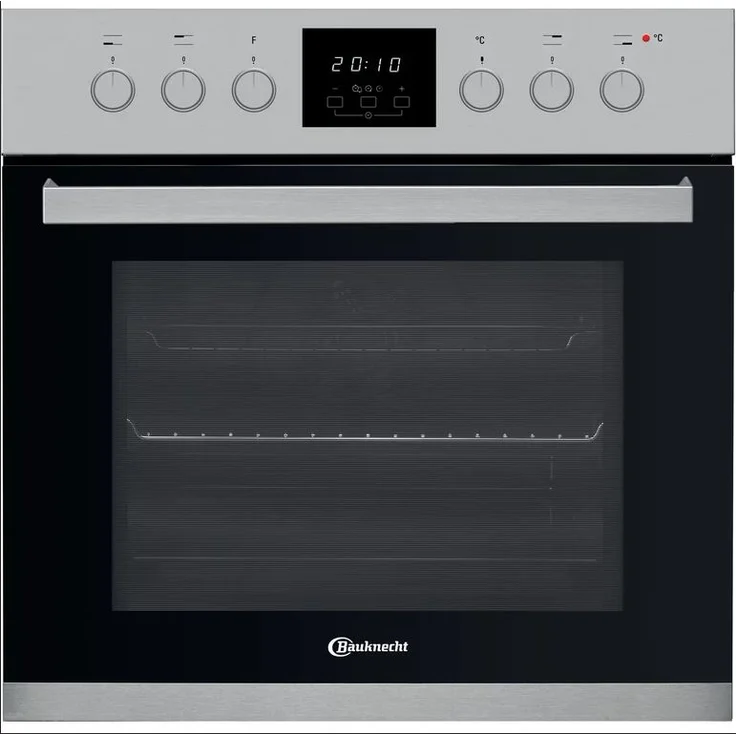 Bauknecht elektrischer Einbauherd (HVS3 TH8V2 IN), hydrolytische Selbstreinigung, Volumen 65 l, Breite 59,5 cm, Energieeffizienzklasse A, edelstahl – Bild 1