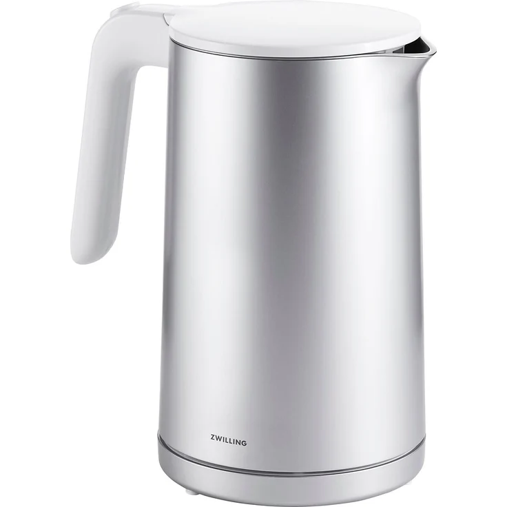 Zwilling Enfinigy Wasserkocher, 1,5l, 1850W, Doppelwandgehäuse, Kalkfilter, silber