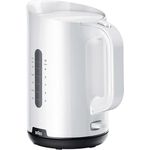 Braun WK1100WH Wasserkocher, 1,7L, 2200 Watt, Wasserstandsanzeige, Kunststoff, weiß-schwarz