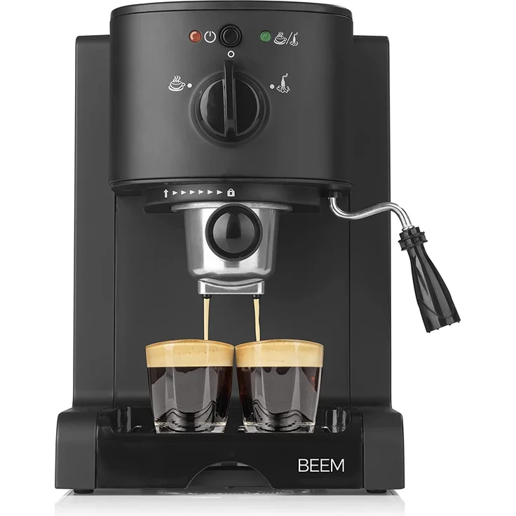 BEEM ESPRESSO PERFECT Espresso-Siebträgermaschine - 20 bar mattschwarz – Bild 1