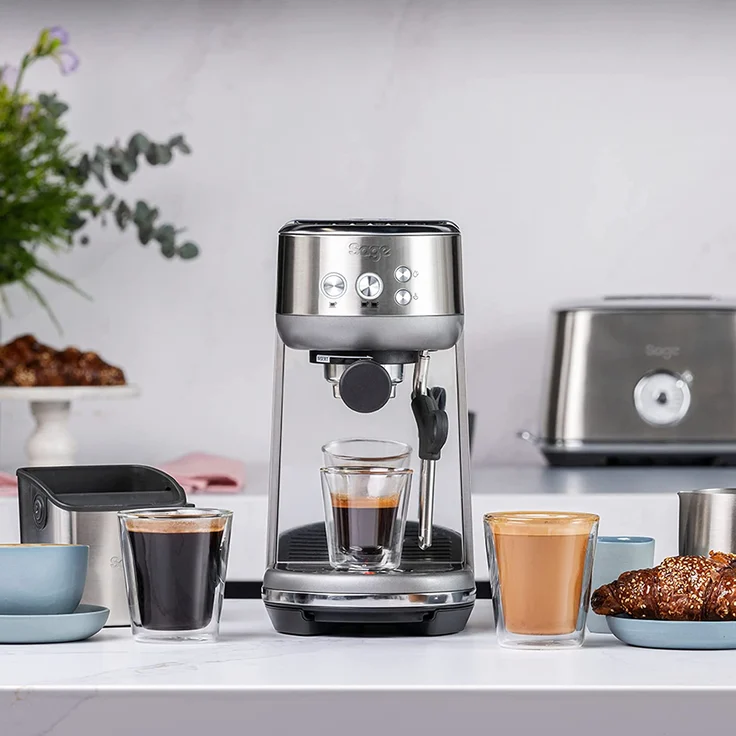 Sage SES450 the Bambino Siebträgermaschine Espressomaschine brushed stainless steel – Bild 4
